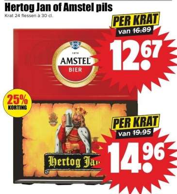 Hertog Jan of Amstel pils