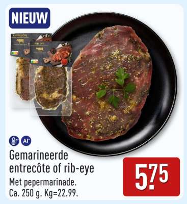 Gemarineerde entrecôte of rib-eye