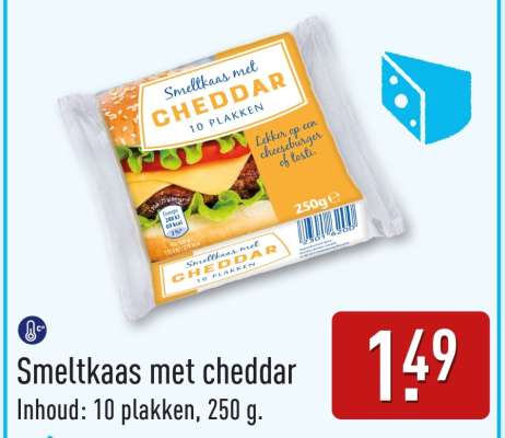 Smeltkaas met cheddar