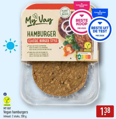 MY VAY Vegan hamburgers