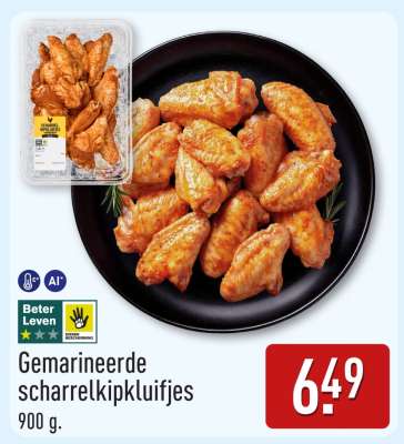 Gemarineerde scharrelkipkluifjes