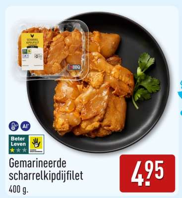Gemarineerde scharrelkipdijfilet