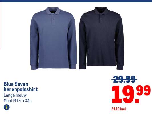 Blue Seven herenpoloshirt