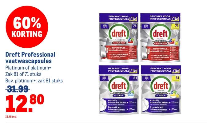 Dreft Professional vaatwascapsules