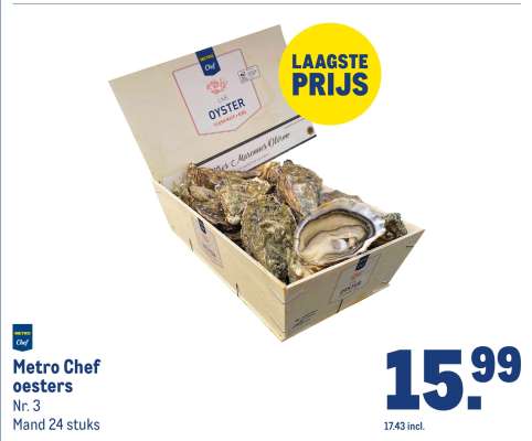 Metro Chef Oesters