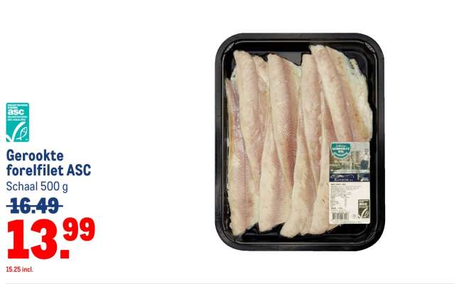 Gerookte forelfilet ASC