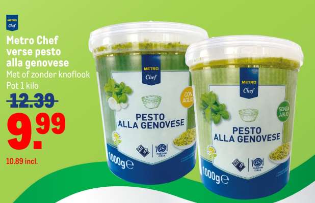Metro Chef verse pesto alla genovese