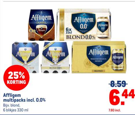 Affligem multipacks incl. 0.0%