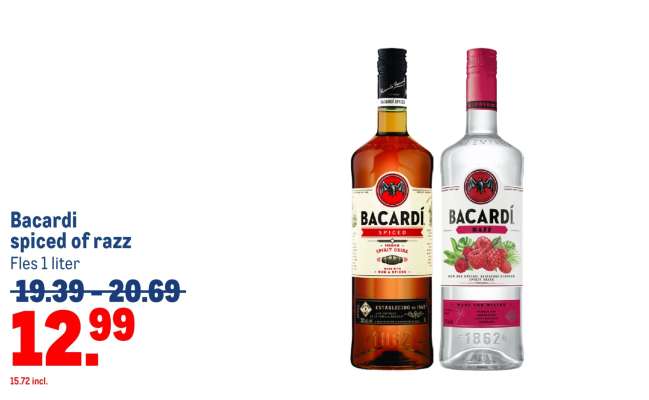 Bacardi Spiced of Razz