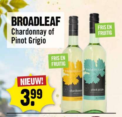 BROADLEAF Chardonnay of Pinot Grigio
