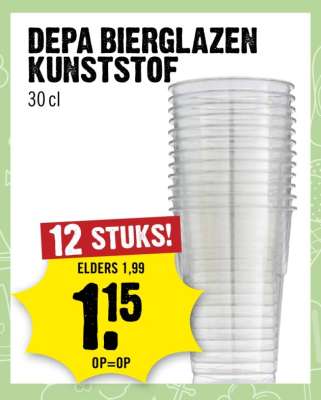DEPA BIERGLAZEN KUNSTSTOF