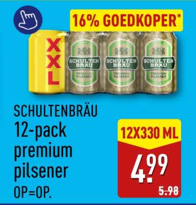 Schultenbräu 12-pack premium pilsener