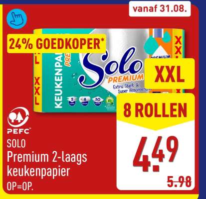 SOLO Premium 2-laags keukenpapier