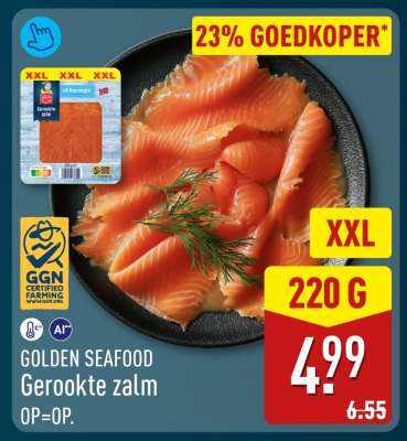 GOLDEN SEAFOOD Gerookte zalm