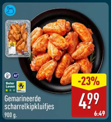 Gemarineerde scharrelkipkluifjes