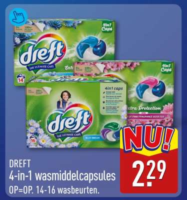 Dreft 4-in-1 wasmiddelcapsules