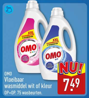 OMO Vloeibaar wasmiddel wit of kleur