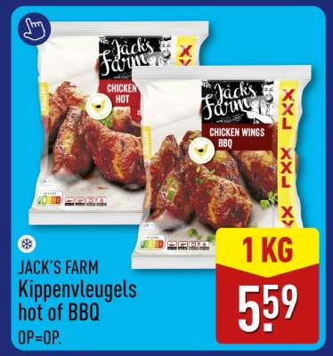 JACK’S FARM Kippenvleugels hot of BBQ