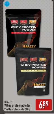 BRAZZY Whey protein powder