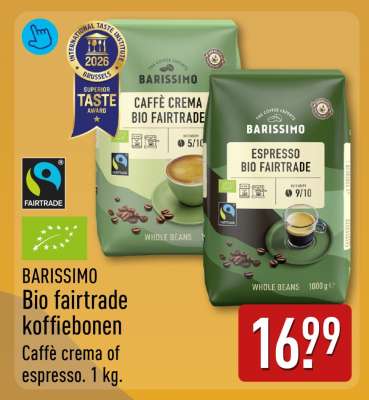 BARISSIMO Bio fairtrade koffiebonen