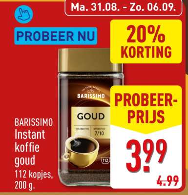 BARISSIMO Instant koffie goud