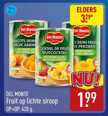 DEL MONTE Fruit op lichte siroop