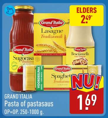 GRAND'ITALIA Pasta of pastasaus