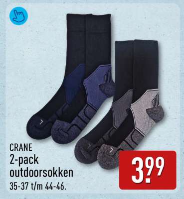CRANE 2-pack outdoorsokken