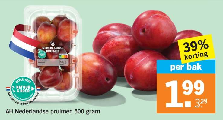 AH Nederlandse pruimen 500 gram