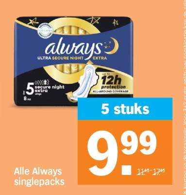 Alle Always singlepacks
