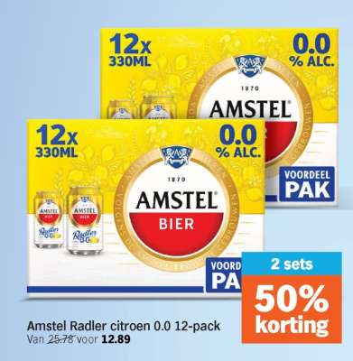 Amstel Radler citroen 0.0 12-pack