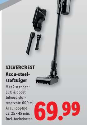 SILVERCREST Accu-steel-stofzuiger