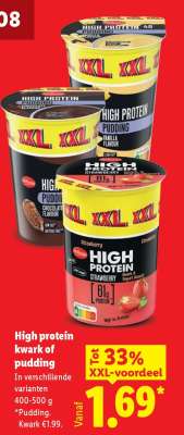 High protein kwark of pudding