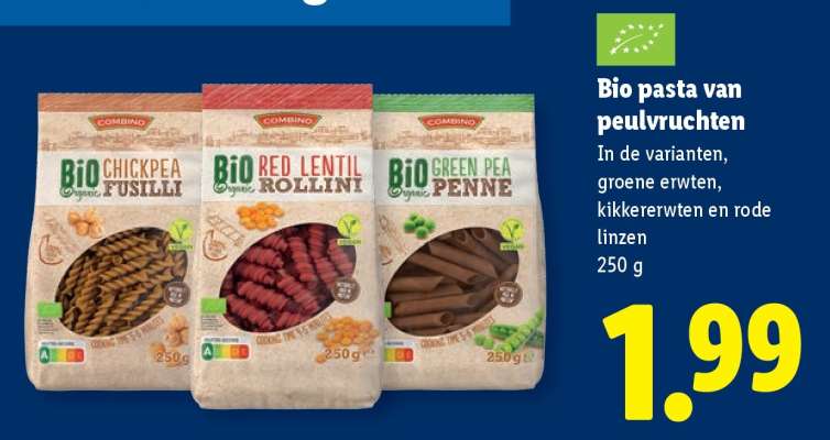 Bio pasta van peulvruchten