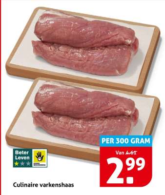 Culinaire varkenshaas