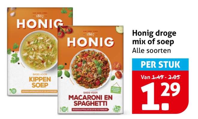 Honig droge mix of soep