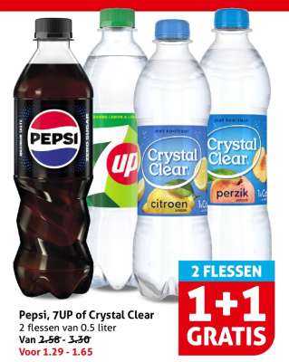 Pepsi, 7UP of Crystal Clear