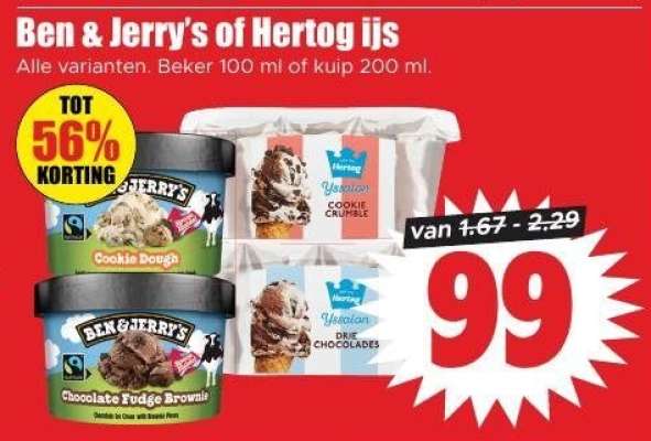 Ben & Jerry's of Hertog ijs