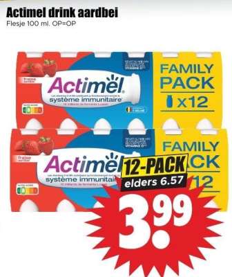Actimel drink aardbei