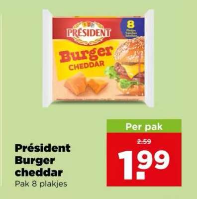 Président Burger cheddar