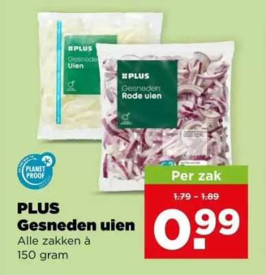 PLUS Gesneden uien