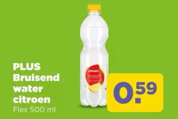 PLUS Bruisend water citroen
