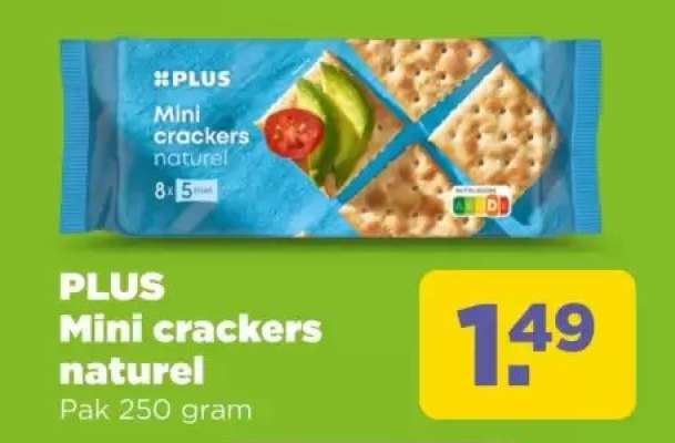 PLUS Mini crackers naturel