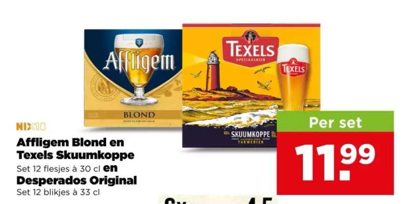 Affligem Blond en Texels Skuumkoppe