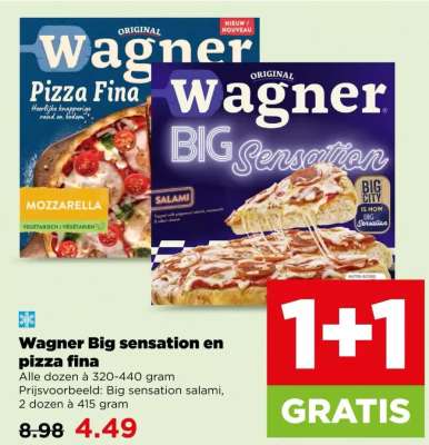 Wagner Big sensation en pizza fina