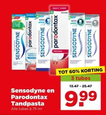 Sensodyne en Parodontax Tandpasta