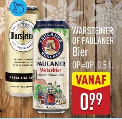 Warsteiner of Paulaner Bier