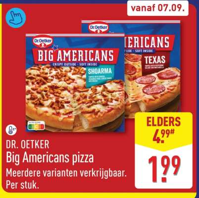 Dr. Oetker Big Americans pizza