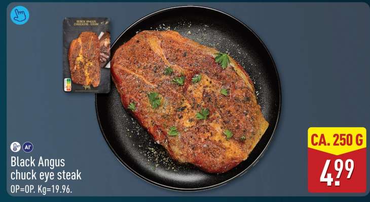 Black Angus chuck eye steak