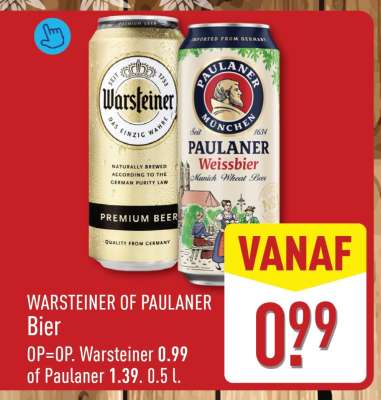 Warsteiner of Paulaner Bier